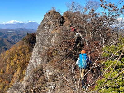 目の前の登るべき急登が消え