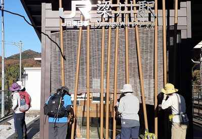 梁川駅からスタート 