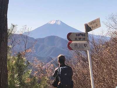 倉岳山手前での富士山 