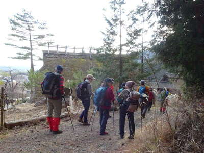 癒しの里へ下山