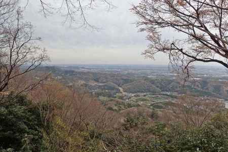 見城から眺める春景色の里山