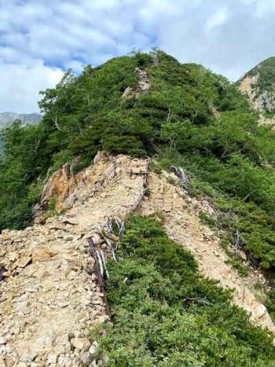 東鎌尾根に挑む 