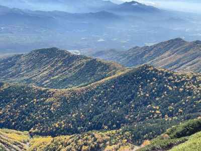 野辺山方面の稜線 