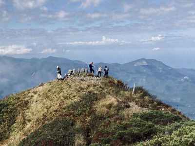 双耳峰の山頂。北峰2 