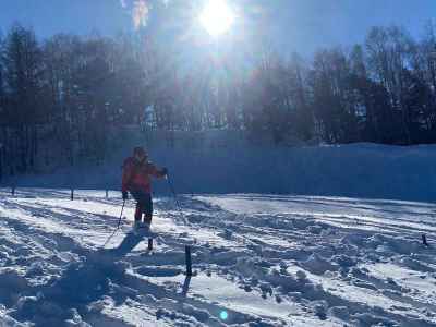 たまらない新雪の感触！