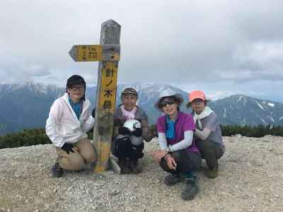 針ノ木岳山頂 