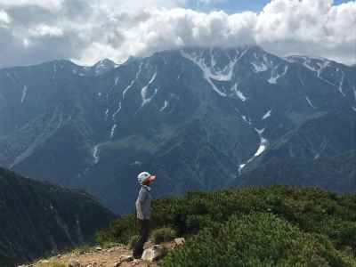 立山に見守られながら 