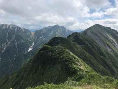 鹿島槍も見える 