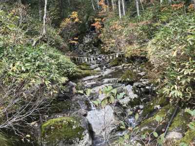 行場山荘の辺り