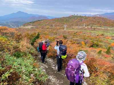 振返ると磐梯山