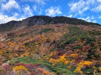 鉄山の紅葉のパッチワーク