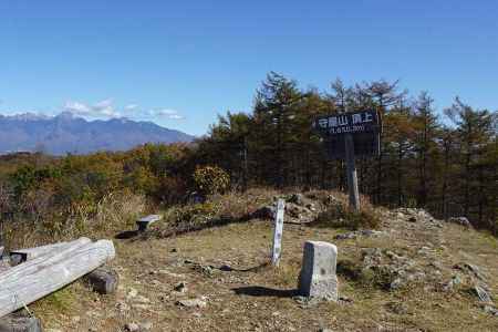 西峰には一等三角点 