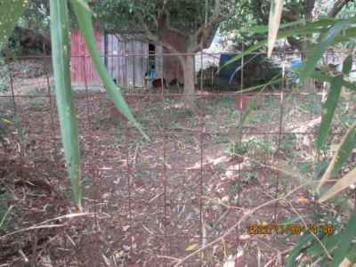 作業小屋の前出口の柵 