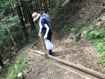 ２，水切りにある土砂を除去する