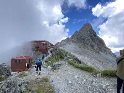 槍ヶ岳山荘に到着