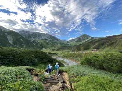 テント場と立山三山