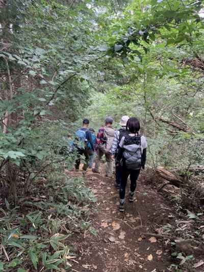 大洞山を越えて下山 