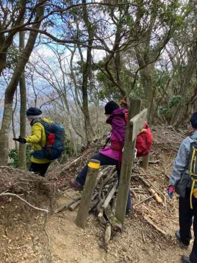 梅ノ木尾根に入る 