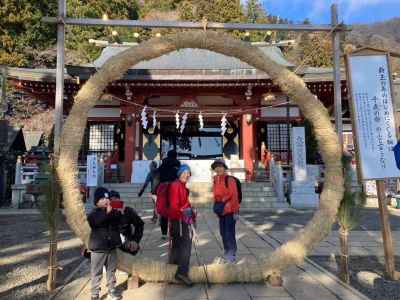 大山阿夫利神社で今年も無病息災を願う 