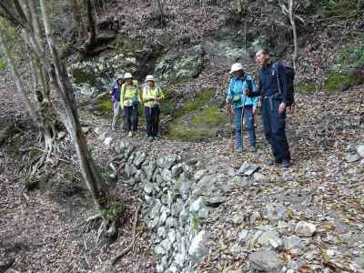 ツヅラト峠「野面乱層積石垣」