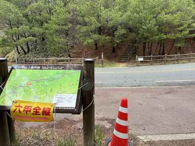 幾度か車道に出る 