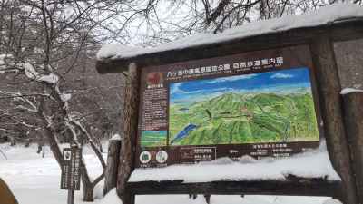 この看板脇から登山道に入る 