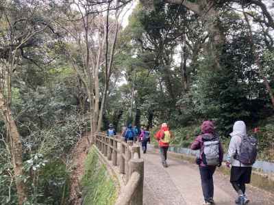武山から下山途中