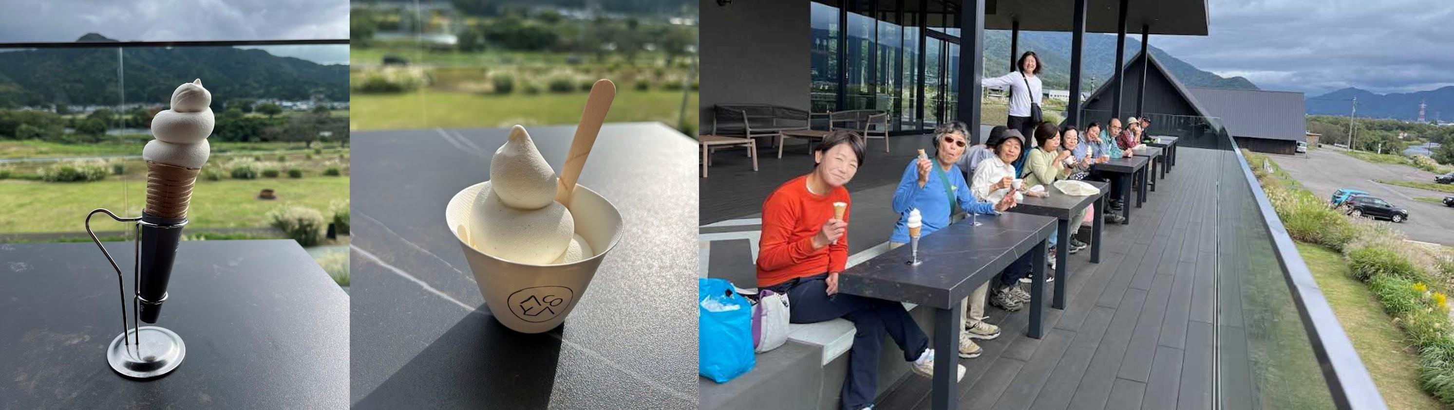 福井駅へ向かう途中で大吟醸ソフトクリームを堪能（ESHIKOTOにて） 