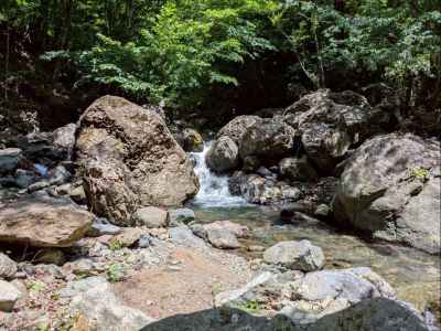 入渓地点の渓相