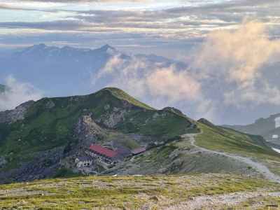 丸山と劔、立山