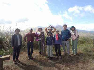 太平山で集合写真 