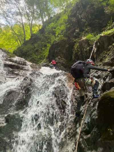快適に登るマダムSさん 