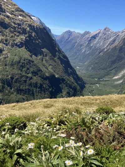 ハットから歩いた道を見る&nbsp;