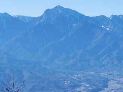 茅ヶ岳頂上からの甲斐駒ヶ岳